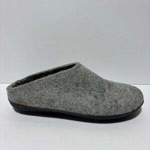 Glerups Men’s Slip-On Natural Rubber Sole Grey, Size US 14 M, EUR 48